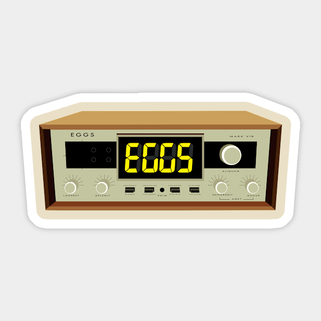 EGGS Stereo Sticker by EGGS Bar